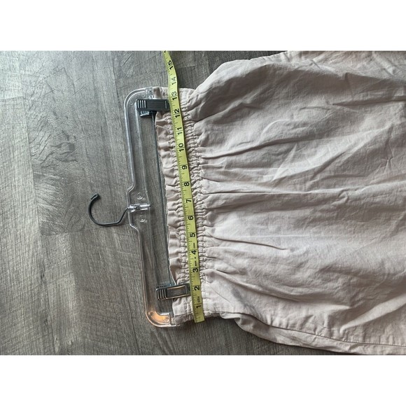 J.Crew Women's Beige Elastic Waist Lined 100% Cotton linen Mini Skirt Size 0 - Picture 7 of 10